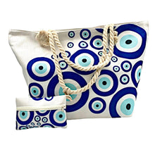 Load image into Gallery viewer, Evil eye beach bags