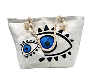 Evil eye beach bags