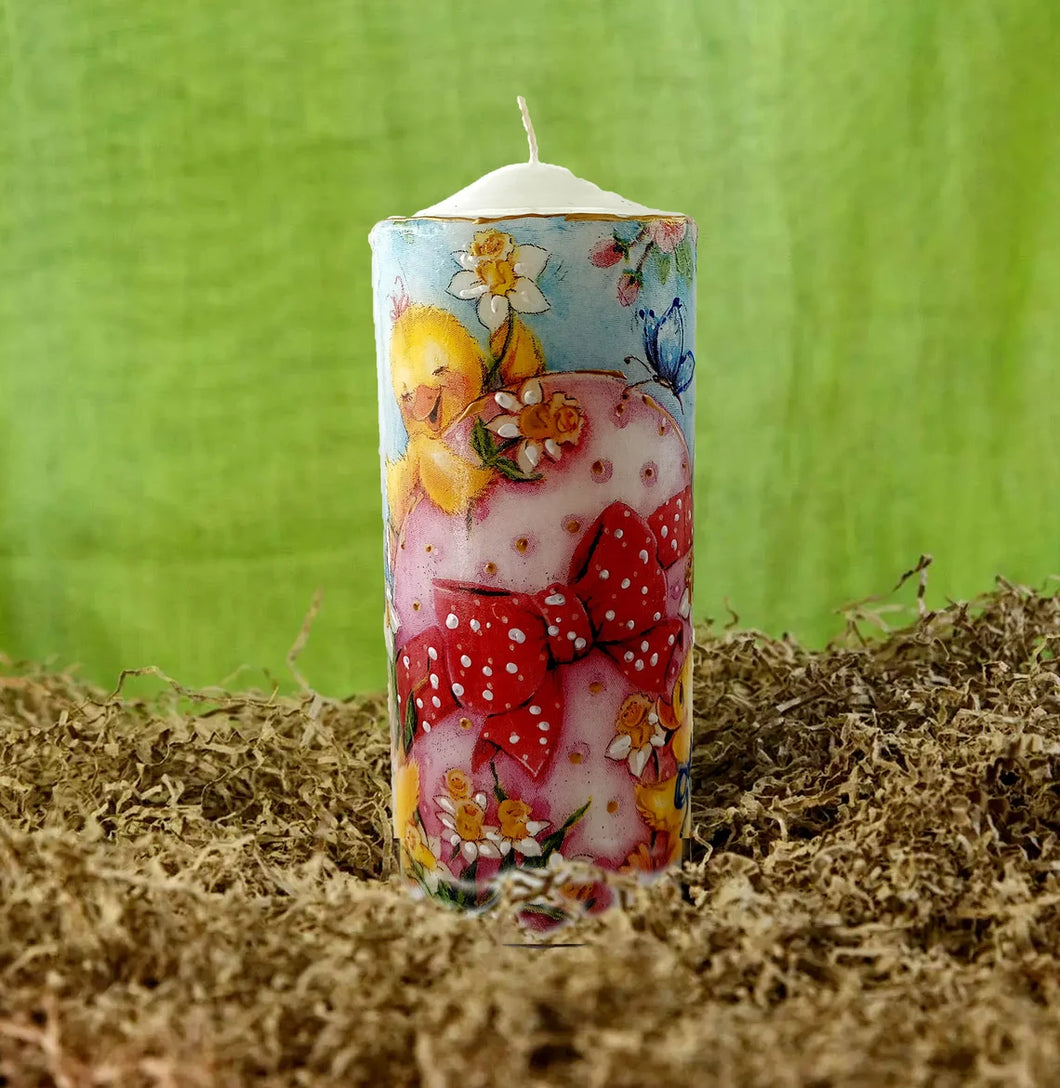 Easter decorated candles