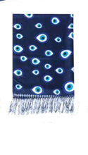 Load image into Gallery viewer, Evil eye /Greek key scarf