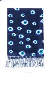 Evil eye /Greek key scarf